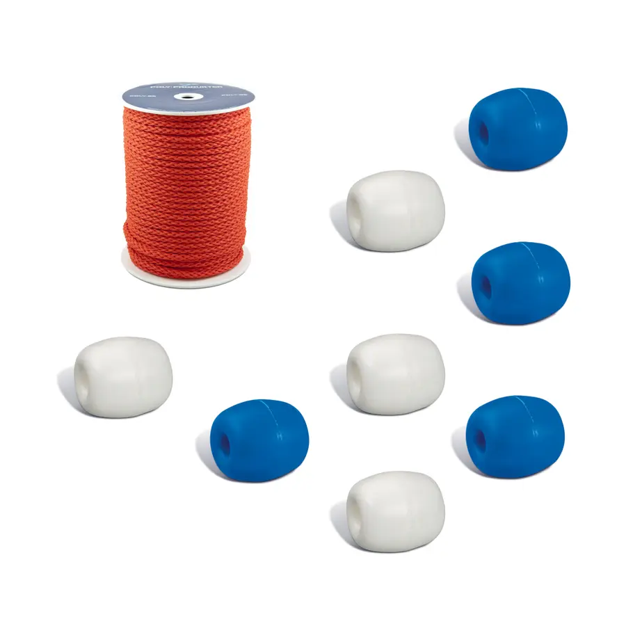 Klubben | Rataerotusköysi Metritavara Siniset ja valkoiset kellukkeet 