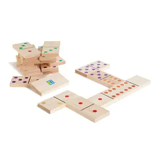 BS Toys | J&#228;ttikokoinen Dominopeli Puinen