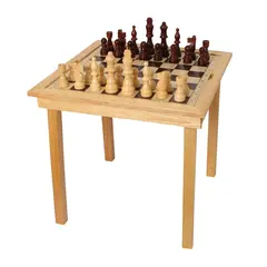 Spieltisch &quot;Schach, Dame &amp; Ludo&quot;