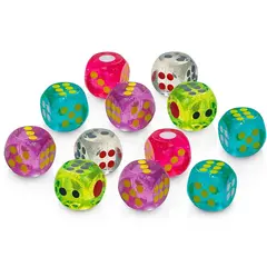 Pomppivat Nopat 12 kpl | 4x4 cm