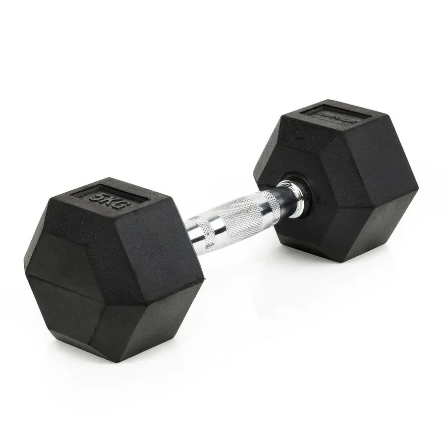 Sport-Thieme | Rubber Hex Käsipaino 5 kg 