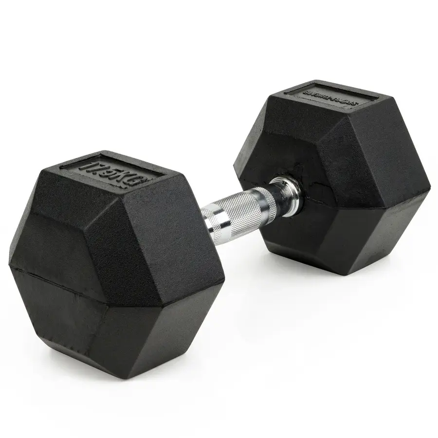 Sport-Thieme | Rubber Hex Käsipaino 1 kpl | 17,5 kg 