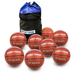 Sport-Thieme | Koripallosetti School Pro 8 Palloa | Koko: 7 | Pallolaukku