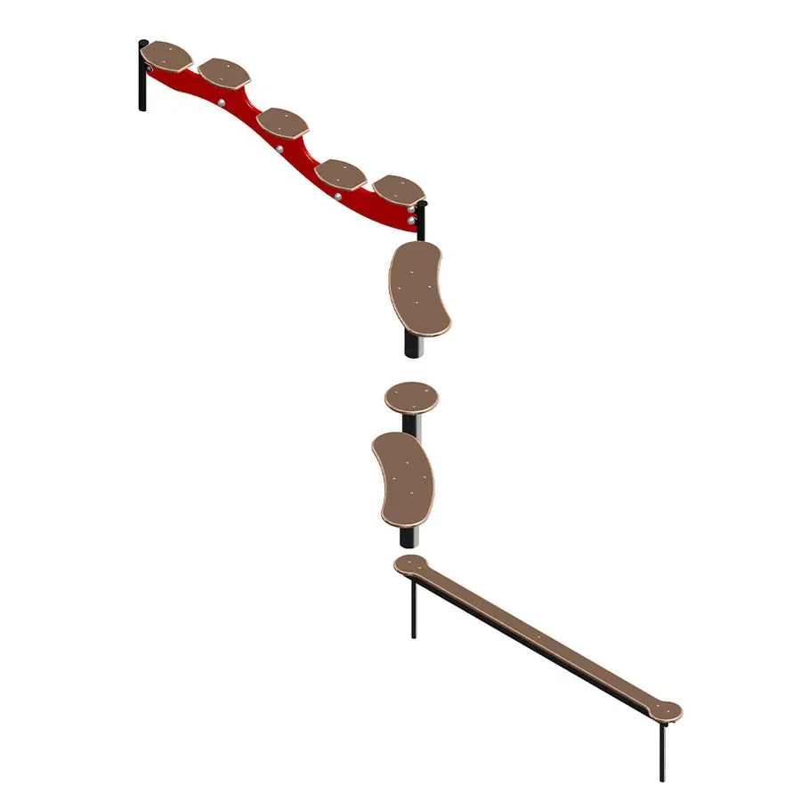 Tasapainorata | Leikkipuistoon 5,50x2,26x0,50 m 