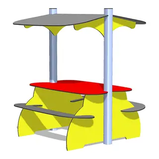 Piknikp&#246;yt&#228; | Katolla 1,70x1,65x2,00 m | Leikkikent&#228;lle