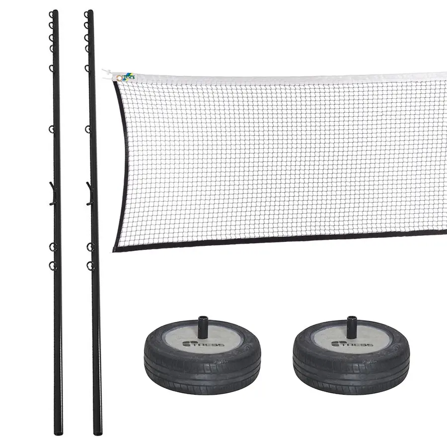 Sulkapallo- ja lentopalloverkko Tolpat 250 cm | Verkko 602x76 cm 