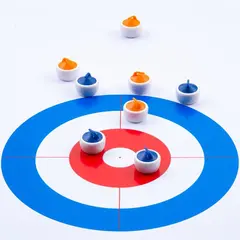 Longfield Curling- ja Shuffleboard-peli 180x39 cm