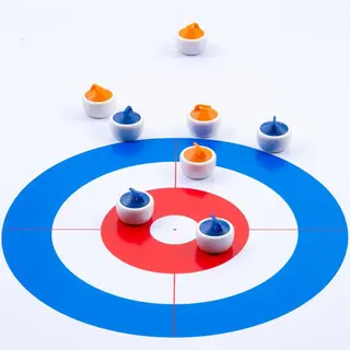 Longfield Curling- ja Shuffleboard-peli 180x39 cm