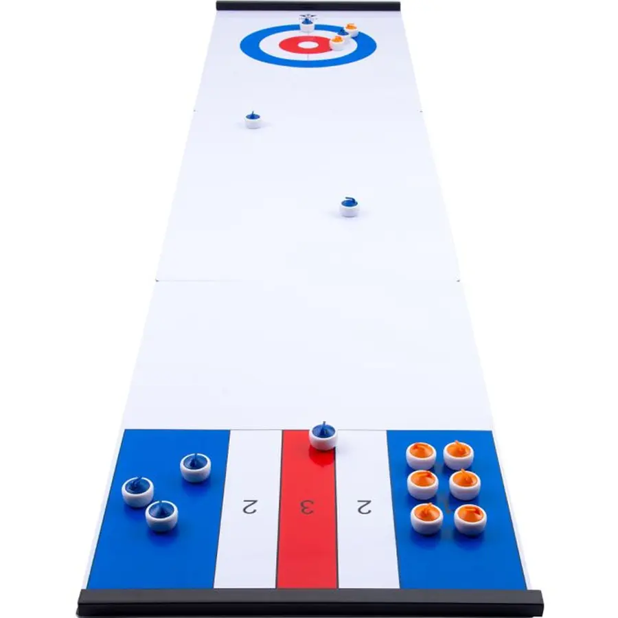 Longfield Curling- ja Shuffleboard-peli 180x39 cm 