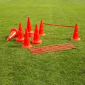 Set of Cone Hurdles 50 cm tall cones red