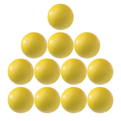Softball PE-kumia 20 cm Keltainen - 12 palloa