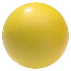 Softball PE-kumia 20 cm Keltainen