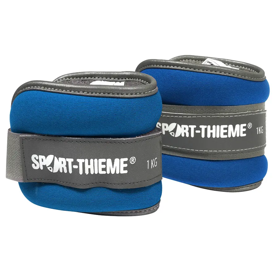 Sport-Thieme | Premium Nilkkapainot 2 x 1 kg | Sininen 