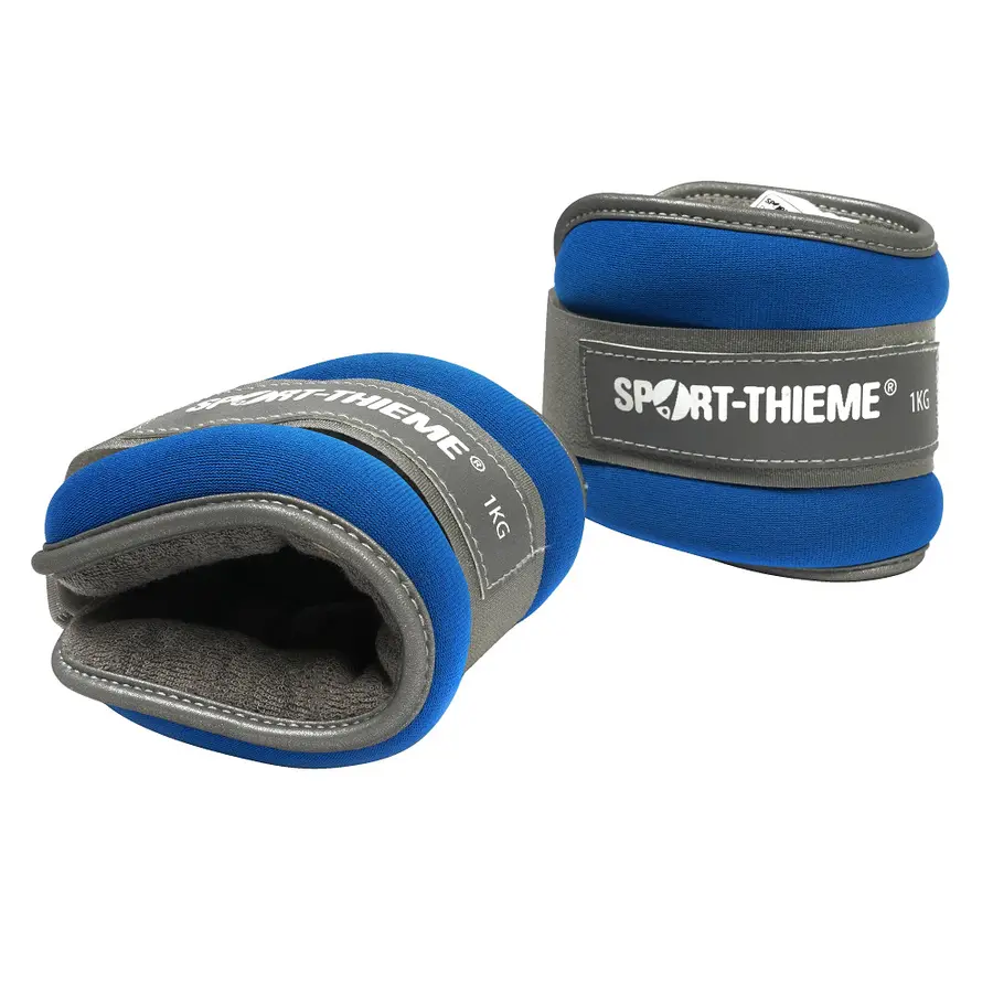Sport-Thieme | Premium Nilkkapainot 2 x 1 kg | Sininen 