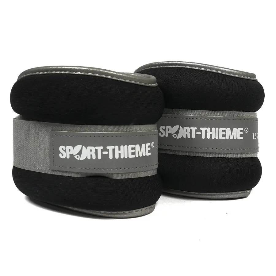 Sport-Thieme | Premium Nilkkapainot 2 x 1,5 kg | Musta 