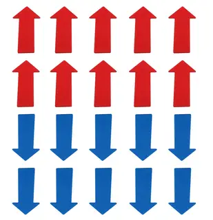 Lattiamerkintäsetti "Nuolet" 10 sinistä ja 10 punaista nuolta