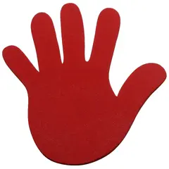 Sport-Thieme | Lattiamerkki K&#228;si 14,5 cm | Punainen