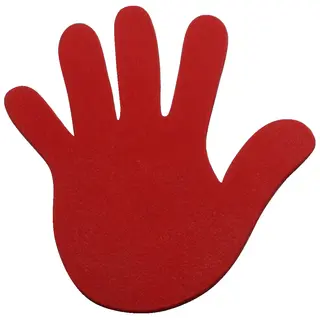 Sport-Thieme | Lattiamerkki K&#228;si 14,5 cm | Punainen