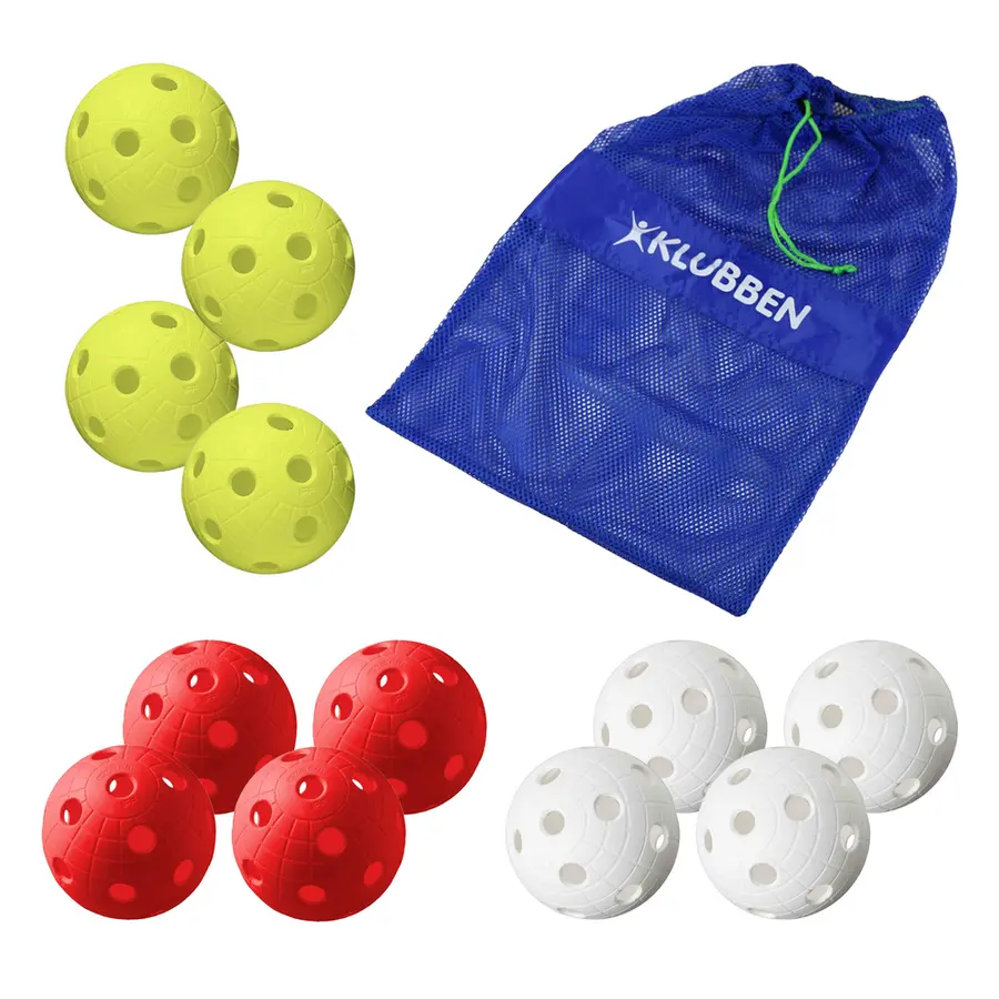 Salibandypallo Crater Unihoc 12 kpl | Uurrettu | Virallinen IFF-pallo 