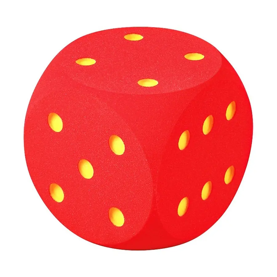 Volley | Suuri noppa 1 kpl | 30 cm | Punainen 