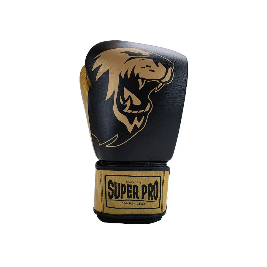 Super Pro | Nyrkkeilyhanskat L | Musta/kulta 
