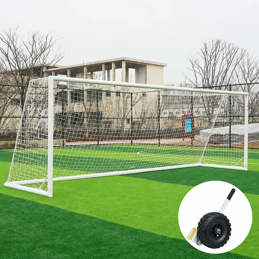 Klubben | Jalkapallomaali FIFA/UEFA-koko 7,32 x 2,44 m | Nostopyörillä 