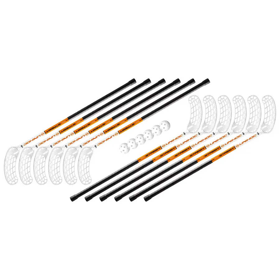 Unihoc | Street Salibandysetti 87 cm 12 Mailaa | 6 Palloa 