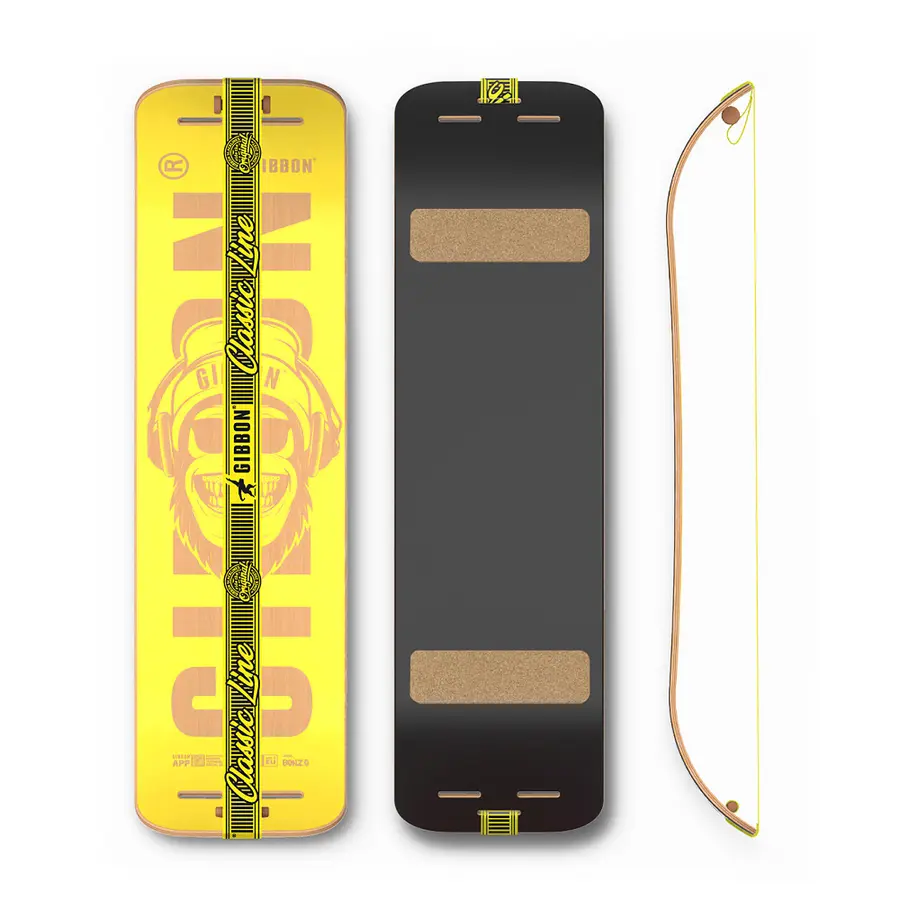 Gibbon | Giboard Bonzo Classic Slackline 106x28x14 cm | Keltainen 