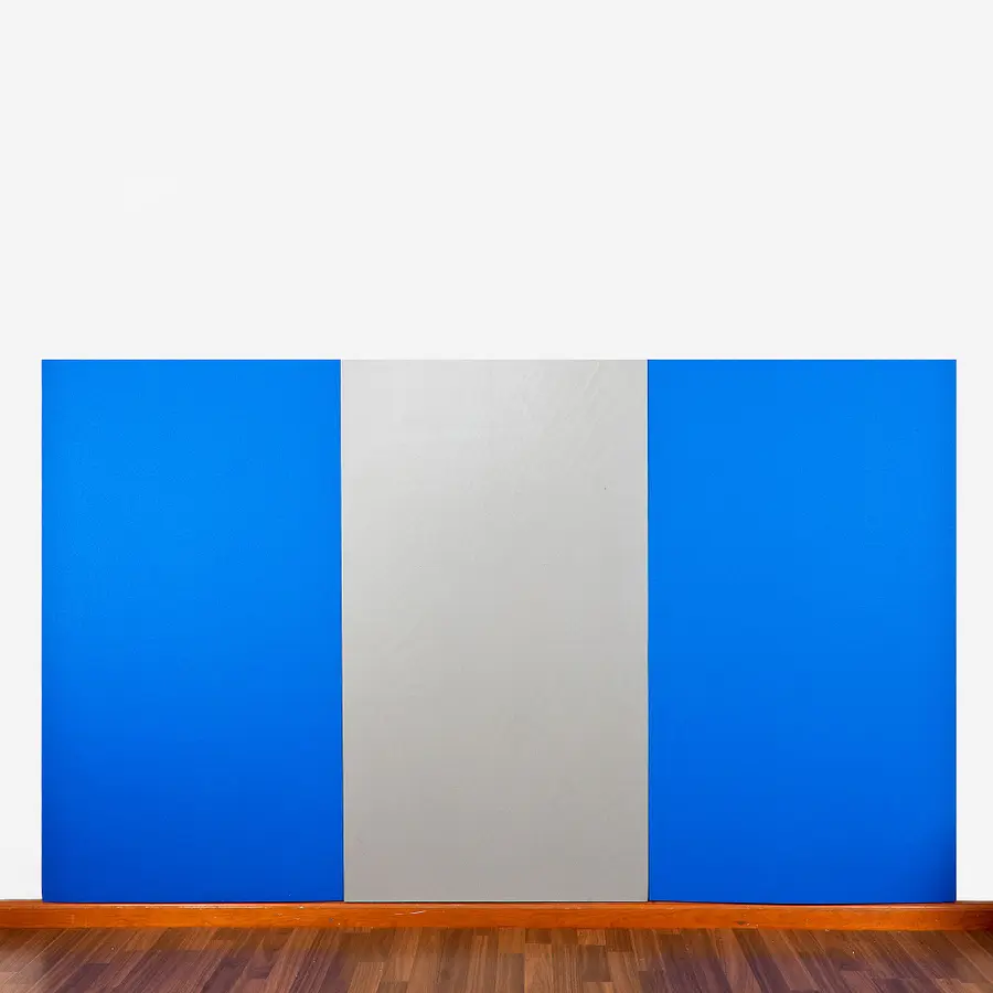 Veggpolstring | Blå 200x100x3 cm 