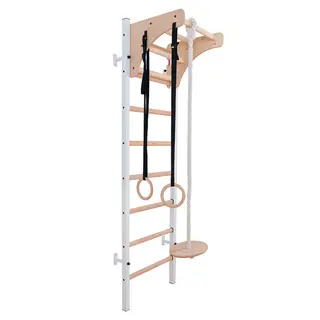 BenchK &quot;212&quot; Fitness Wall Bars. Fully flexible for multifunctional use. White