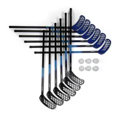 Klubben | Salibandysetti Captain 12 Mailaa | 6 Palloa | 85 cm