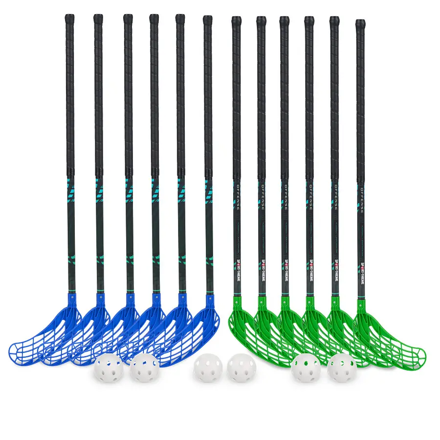 Sport-Thieme | Salibandysetti Offense 12 Mailaa | 6 Palloa | 87 cm 