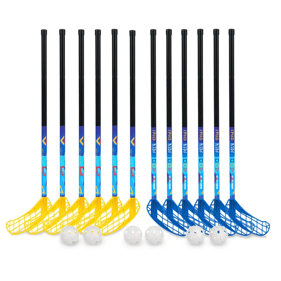 Salibandysetti Speed Kids 12 pelaajalle | Mailan pituus 80 cm 