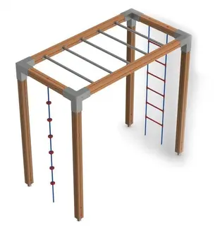 Kiipeilyteline 1,2x2,3x2,1 m