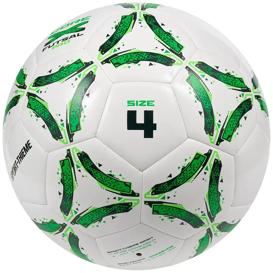 Sport-Thieme | CoreX Pro Futsalpallo Koko. 4 | Valkoinen/Vihreä 