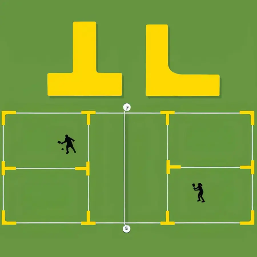 Sport-Thieme | Pickleball Merkintäsarja Keltainen 