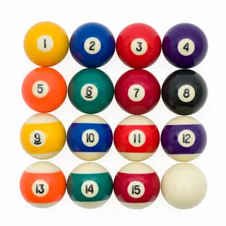 Sportime | Pool Sport Biljardipallot 16 kpl | 54 mm