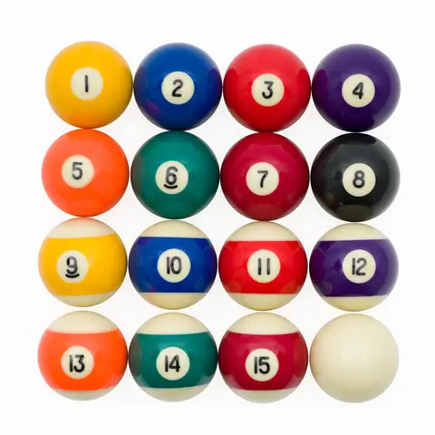 Sportime | Pool Sport Biljardipallot 16 kpl | 54 mm
