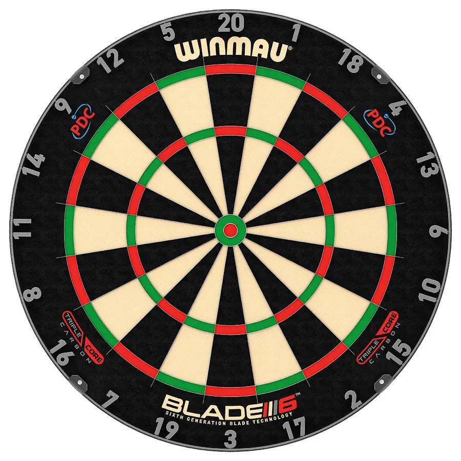 Winmau | Blade 6 Tikkataulu Triple Core Carbon PDC 