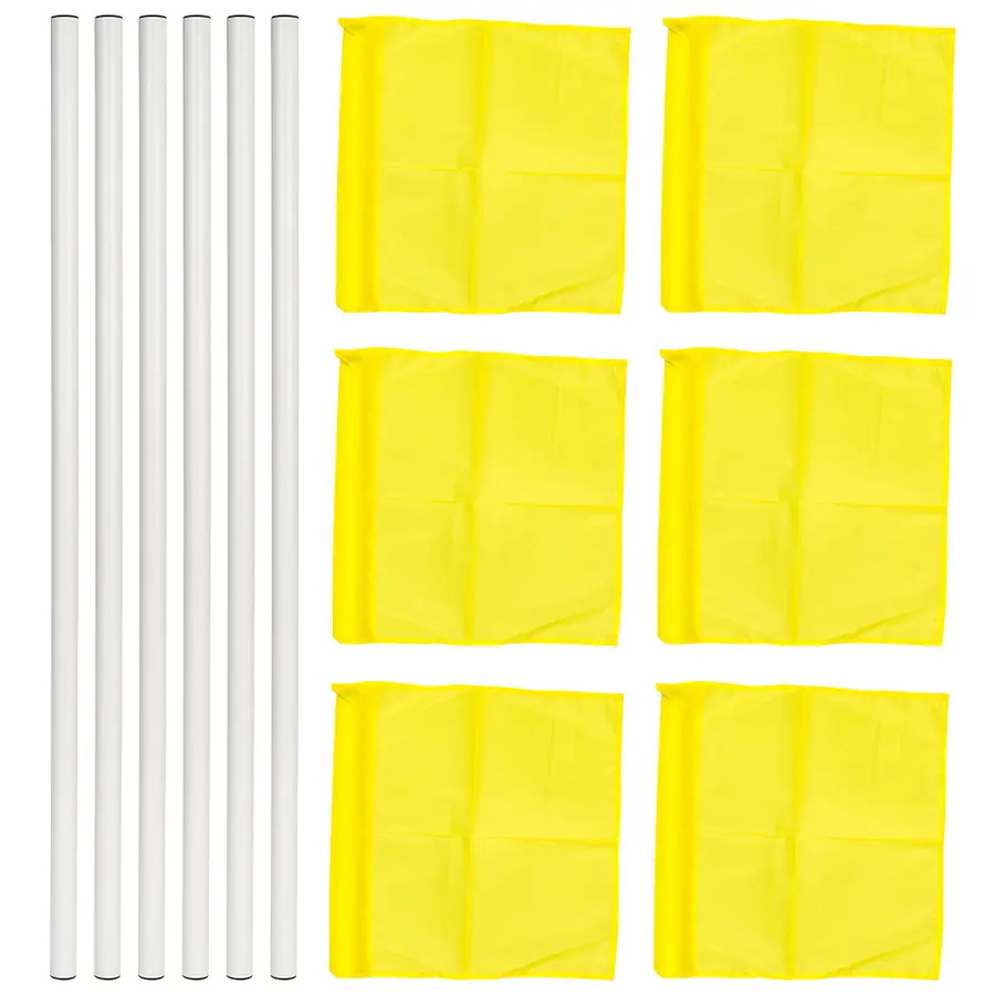 Sport-Thieme All-Round"  Boundary Bar Set yellow flag 