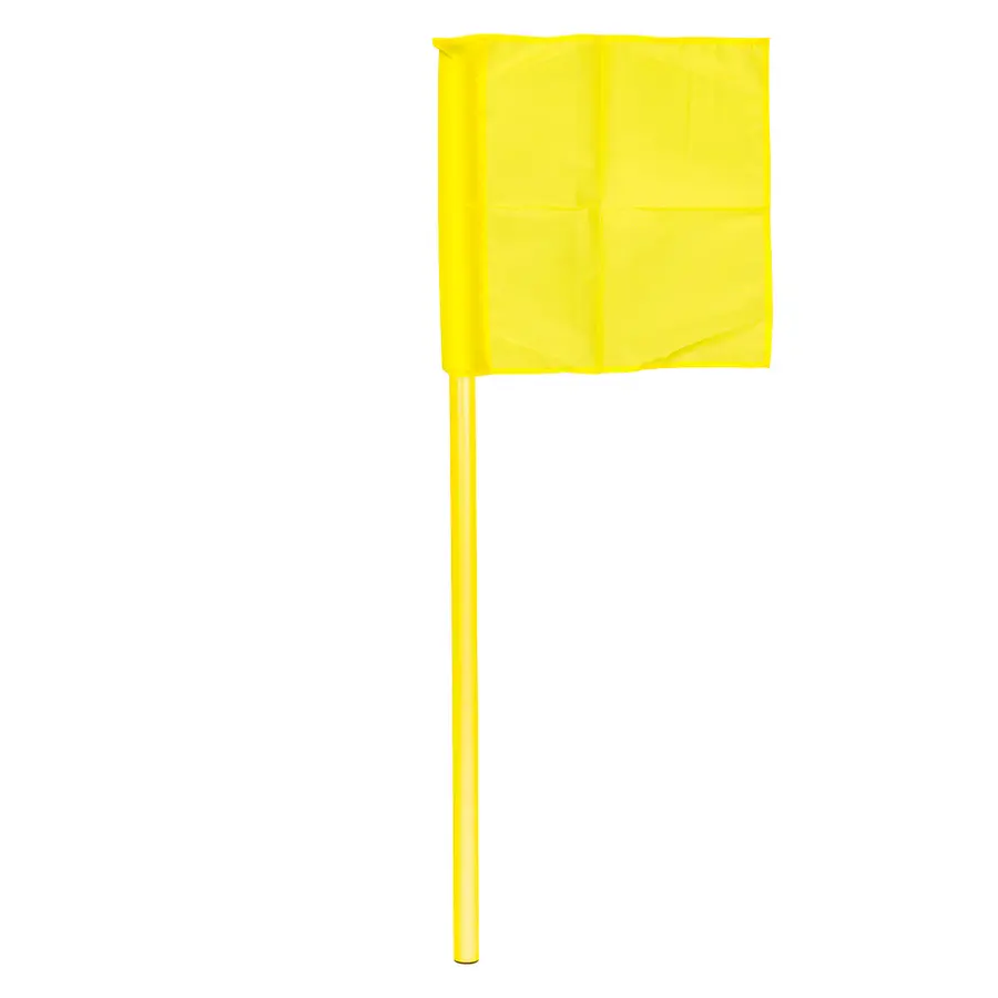 Sport-Thieme® "All-Round"  Boundary Pole Set yellow flag, yellow poles 