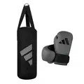 Adidas nyrkkeilysetti Boxing Kit 8 oz 10–16-vuotiaille | Harmaa