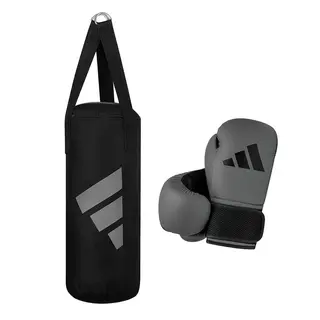 Adidas nyrkkeilysetti Boxing Kit 8 oz 10–16-vuotiaille | Harmaa
