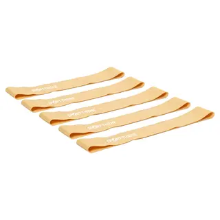 Vastuskuminauhatsett Lateksiton 5 kpl Beige | Kevyt