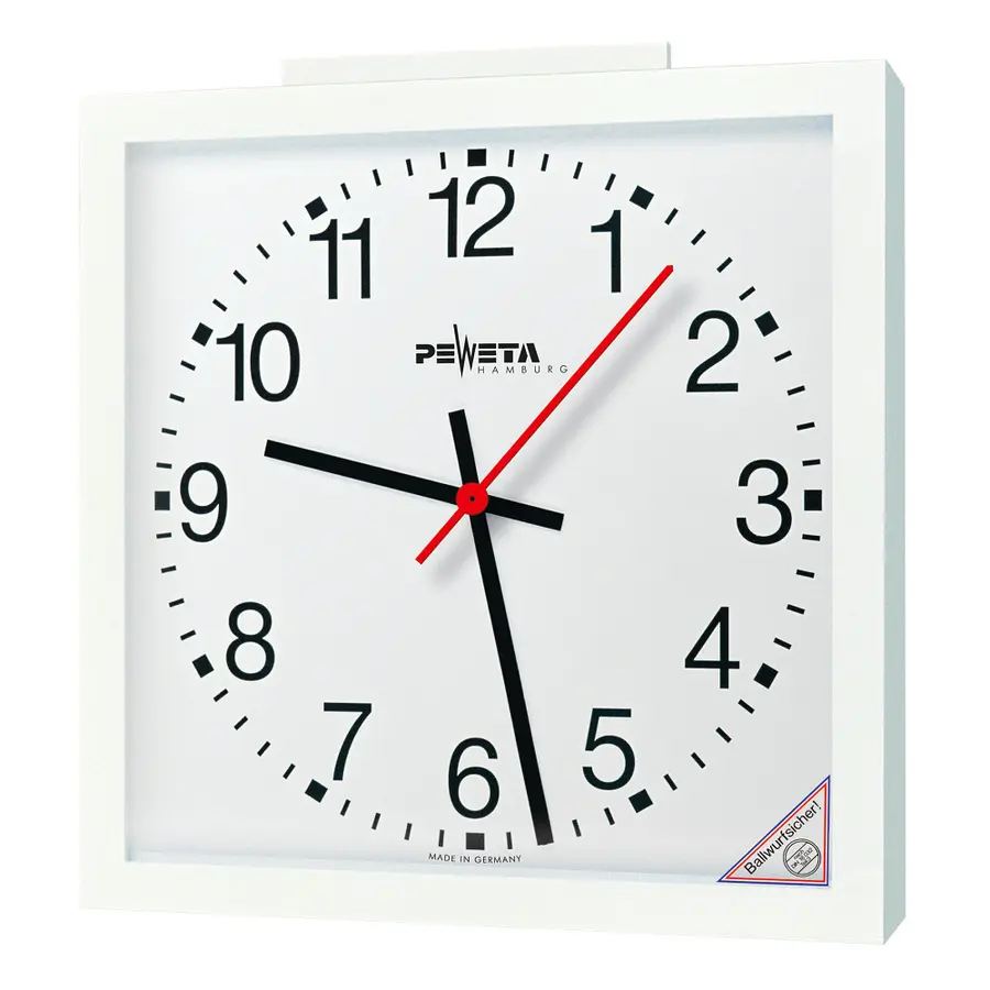 Peweta radiosäädettävä seinäkello 50x50 Sisäkäyttö | Paristokäyttö | Arabialaise 