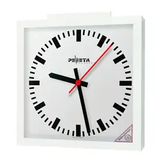 Peweta radiosäädettävä seinäkello 50x50 Sisäkäyttö | Paristokäyttö | DIN-taulu
