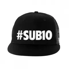 ZEROD Trucker Cap SUB 10 Suora lippa, SUB 10 teksti