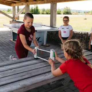 P&#246;yt&#228;tennisverkko kannettava Macx 170 cm p&#246;yd&#228;lle