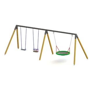 Kaksinkertainen Keinuteline 7,4x3,1 m