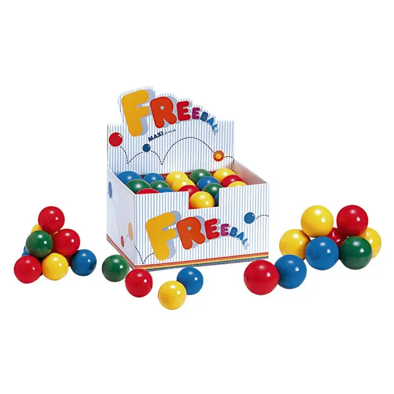 Freeball -kumipallo 5,5 cm (24 kpl) Kevyt kumipallo 